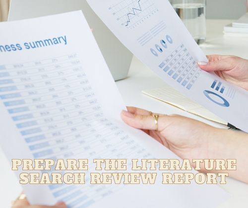 Prepare the literature search review report